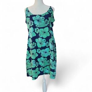 NWT Rum Reggae x Bud Light Batik Mini Dress Rare Vintage Hibiscus Y2K Tropical